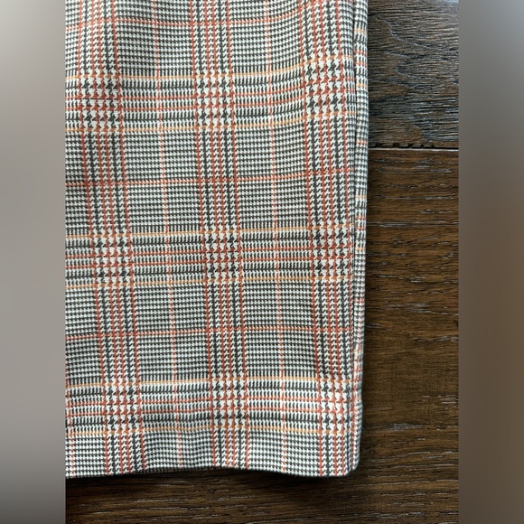 Liverpool Plaid Kelsey Trousers in Orange and Gray- size 10/30 - Picture 4 of 6